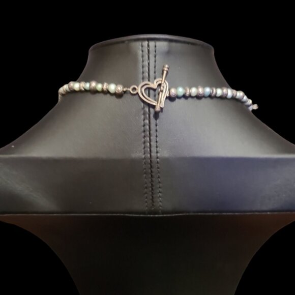 18inchVintage Glass And Beaded Necklace - Picture 2 of 2